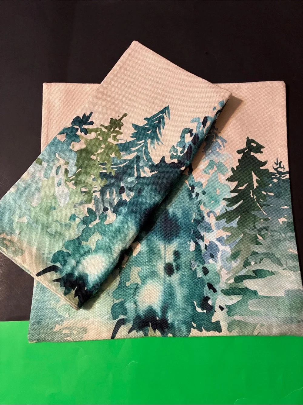 Pine Trees Pillow Covers (pair; stuffed pillow option)